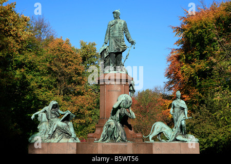 Statua del Cancelliere tedesco Otto von Bismarck (1815 -1898) a Berlino Germania Foto Stock