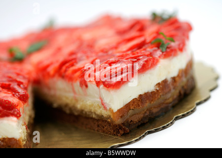 Torta teacake teatime zucchero dolce zuccherina confetti cioccolato poco piccoli pezzi Dolce caramello mangiare mangiare tart assaggiare gustose torte Foto Stock