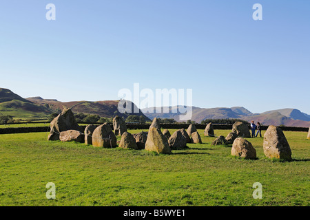 1205 Castlerigg Stone Circle Near Keswick Cumbria Regno Unito Foto Stock