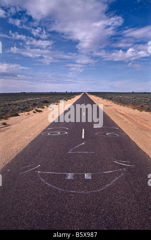 Felice autostrada, Sud Australia Foto Stock