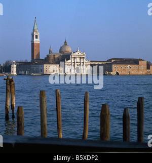 San Giorgio Maggiore a Venezia Foto Stock