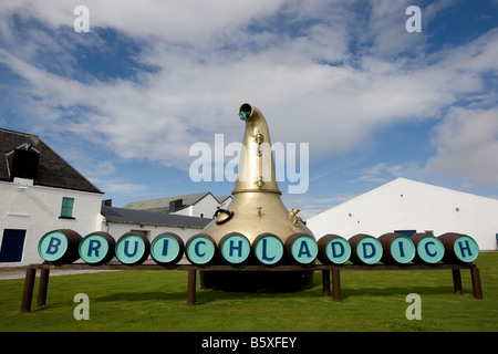 Bruichladdich malt whisky distillery Islay Scozia Scotland Foto Stock