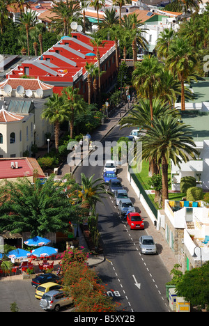 Il centro città di Los Gigantes Resort, Santiago del Teide Tenerife, Isole Canarie, Spagna Foto Stock
