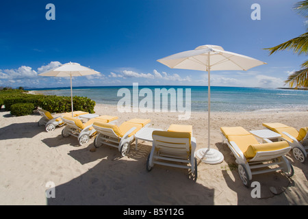 Altamer Resort sulla Shoal Bay West Beach sull'isola caraibica di Anguilla nel British West Indies Foto Stock