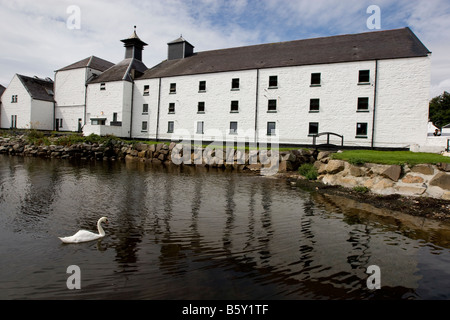 Laphroaig Malt Whisky Distillery, Islay, Ebridi Interne, Scozia Foto Stock