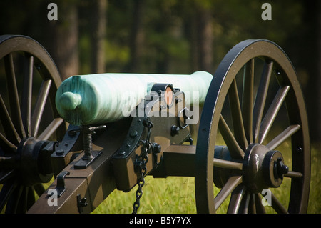 La guerra civile americana, Canon, Battaglia di Chickamauga, Chattanooga, Tennessee, guerra civile Foto Stock