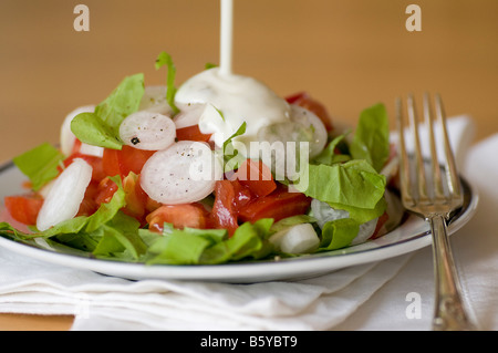 Insalata fresca con radicchio Foto Stock