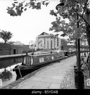 Regno Unito Inghilterra Manchester Castlefield narrowboat bacino su Bridgewater Canal Foto Stock