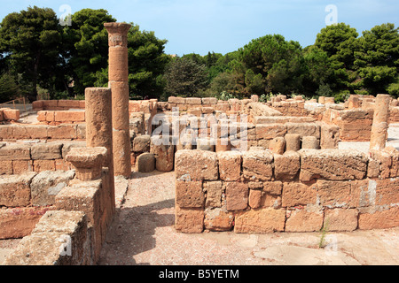 Rovine della greca e romana, Agrigento, Sicilia Foto Stock