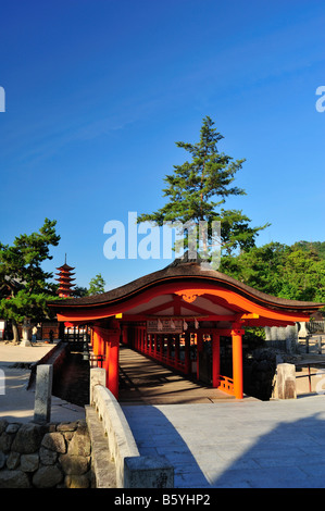 Itsukushima Jinja, Miyajima cho, Hatsukaichi, Prefettura di Hiroshima, Giappone Foto Stock