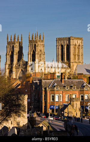 York Minster Yorkshire Inghilterra Foto Stock