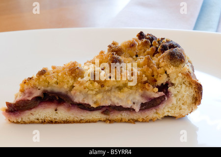 Plum cake crumble Foto Stock