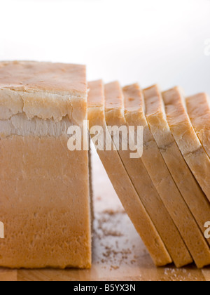 Fette di pane bianco Foto Stock