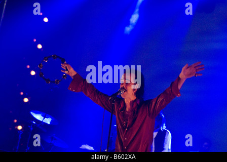 Nick Cave, Nick Cave e i Bad Seeds, Roma, Italia, 2008 Foto Stock