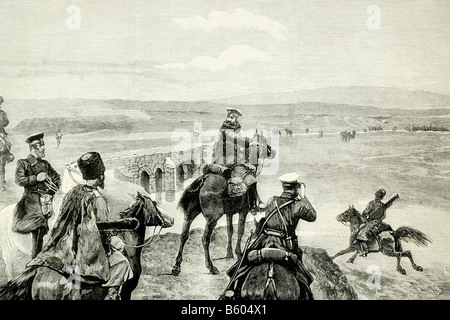 L'Afghanistan. British conflitto russo. Marzo 1885. Illustrazione di antiquariato. 1885. Foto Stock