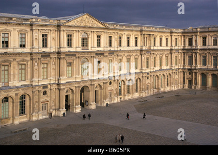 Cour Carree presso il Museo del Louvre Parigi Francia Foto Stock