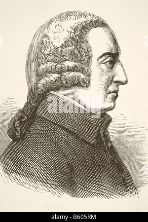 Adam Smith, 1723 - 1790. Scozzese filosofo sociale ed economista Foto Stock