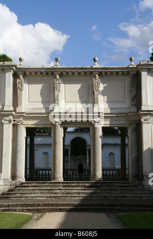 Cortile interno di Villa Giulia il museo etrusco di roma Foto Stock
