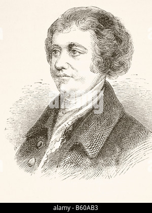 Edmund Burke, 1729 a 1797. Filosofo anglo-irlandese, autore e statista. Foto Stock