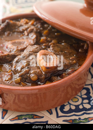 Osso Bucco alla Milanaise Foto Stock