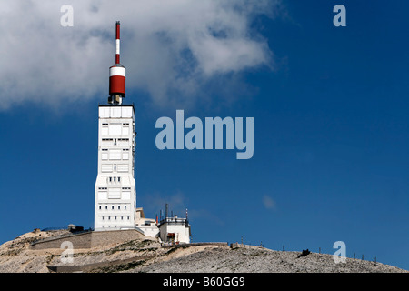 Vetta del Mont Ventoux, Provence, Francia Foto Stock