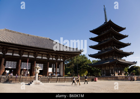 Tempio Kofukuji Nara Foto Stock