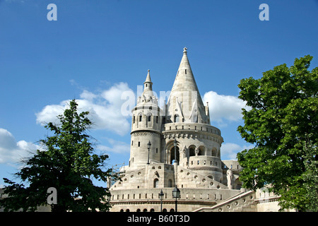 Halászbástya o Bastione del Pescatore, Budapest, Ungheria, Europa Foto Stock