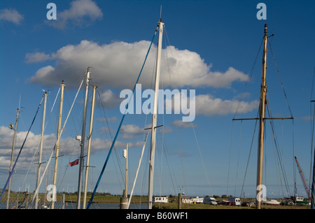 Sailing yacht a montanti Foto Stock