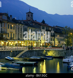 Cannobio Lago Maggiore, Piemonte, Italia, Europa Foto Stock