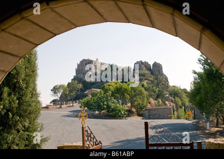 Monastero Stavrouni view Foto Stock