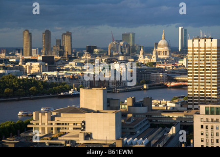 Vista dal London Eye della città di Londra Inghilterra Foto Stock