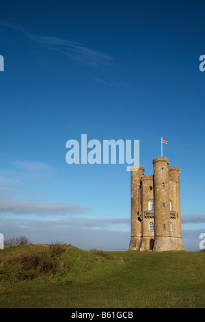 Torre di Broadway, Worcestershire, seduto sul secondo punto più alto in Cotswolds Foto Stock