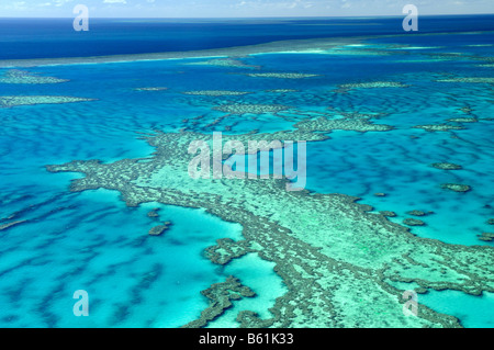 Barriere coralline e gli atolli della Grande Barriera Corallina, Australia Foto Stock