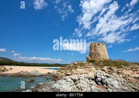 Torre di Bari Torre, Barisardo, Sardegna, Italia, Europa Foto Stock