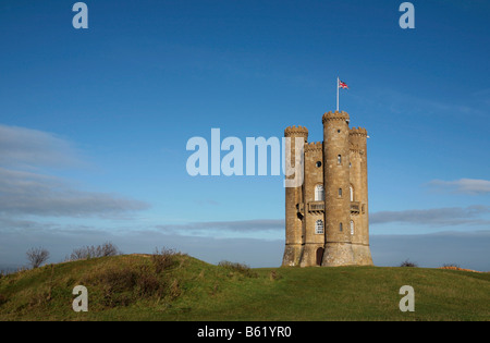 Torre di Broadway, Worcestershire, seduto sul secondo punto più alto in Cotswolds Foto Stock