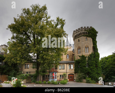 Landsberg Castle Hotel vicino a Meiningen, Rhoen, Turingia, Gerrmany, Europa Foto Stock