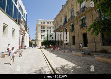 Street, quartiere storico di Havana, Cuba, Caraibi Foto Stock
