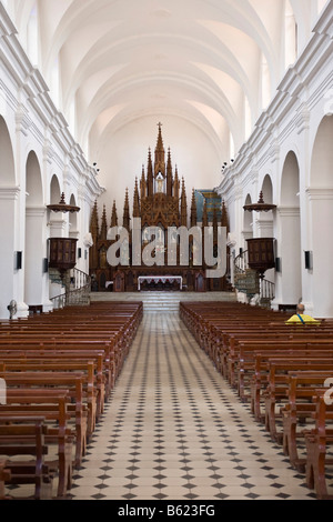 La Iglesia de la Santisima chiesa, interno, Trinidad, Sancti Spíritus provincia, Cuba, America Latina, America Foto Stock