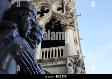 Tetrachs, statua, dettaglio, Piazza San Marco, Venezia, Italia e Europa Foto Stock