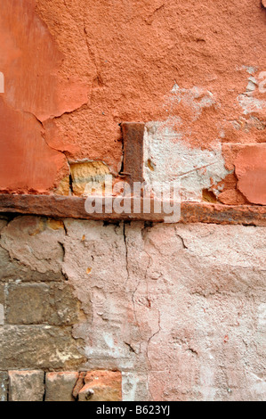 Close-up di una facciata, Venezia, Italia e Europa Foto Stock