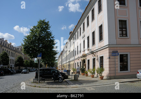 Koenigstrasse, Dresda, Sassonia, Germania, Europa Foto Stock