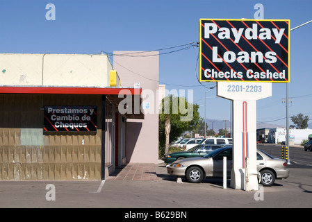 Payday Loan / auto titolo attività di prestito Foto Stock