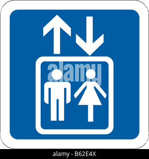 Uomini donne bagno wc segno della porta Foto Stock