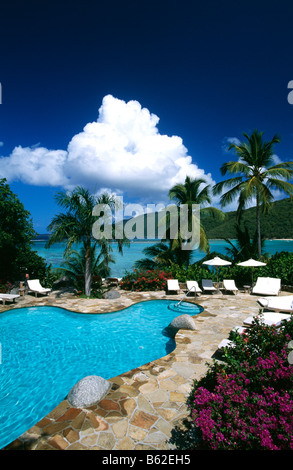 Little Dix Bay Resort su Virgin Gorda Isole Vergini Britanniche dei Caraibi Foto Stock