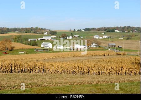 Fattoria vista scenic in Holmes County Ohio U S Foto Stock