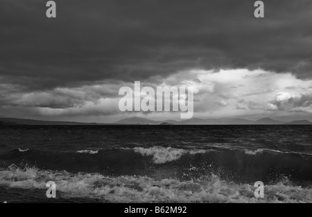 Lago Taupo, Nuova Zelanda, il lago più grande Foto Stock