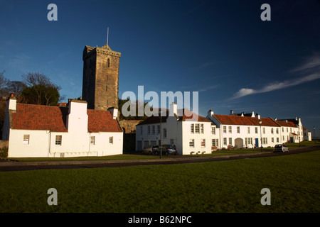 San Serf Tower e Pan Ha', Dysart, Fife, Scozia Foto Stock