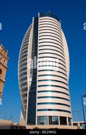 Israele Haifa Centro Vela Tower alto edificio Foto Stock