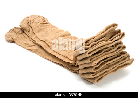 Pila di 'lunghezza al ginocchio' Collant in nylon Foto Stock