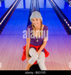 Ritratto di una ragazza sorridente Foto Stock